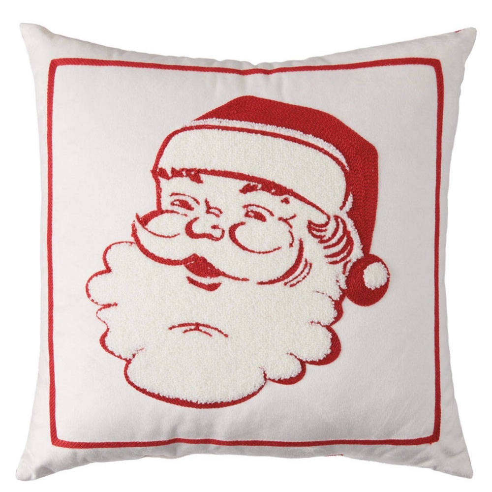 New! 17" x 17" Aldi Santa Claus Holiday Christmas Decor Pillow by Merry Moments